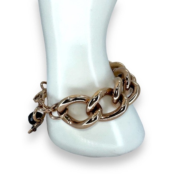 Steel Time Stainless Steel Chain Link Bracelet 7.5” - Picture 1 of 6